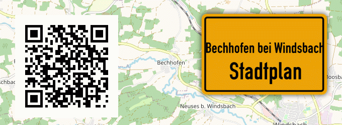 Stadtplan Bechhofen bei Windsbach
