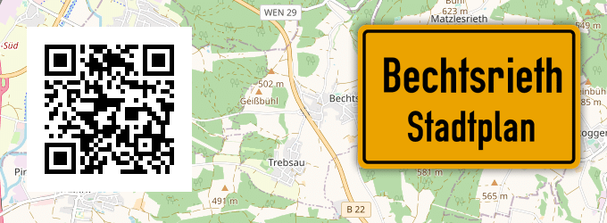 Stadtplan Bechtsrieth