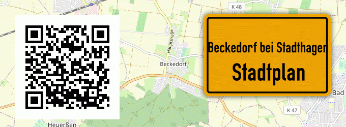 Stadtplan Beckedorf bei Stadthagen