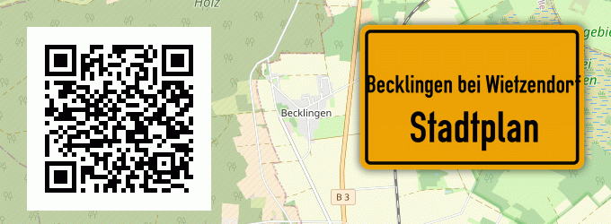 Stadtplan Becklingen bei Wietzendorf