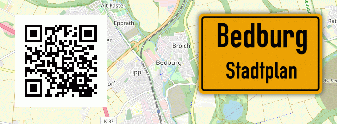 Stadtplan Bedburg