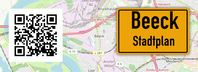 Stadtplan Beeck, Kreis Erkelenz