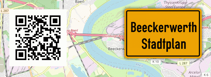 Stadtplan Beeckerwerth
