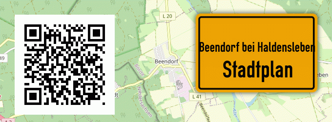 Stadtplan Beendorf bei Haldensleben