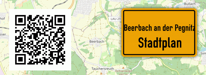 Stadtplan Beerbach an der Pegnitz
