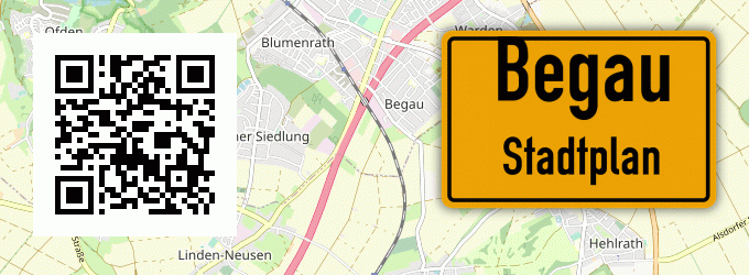 Stadtplan Begau, Siedlung