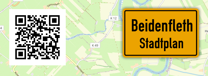 Stadtplan Beidenfleth