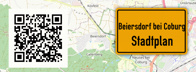 Stadtplan Beiersdorf bei Coburg