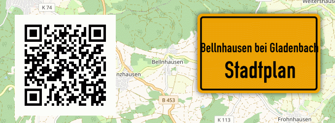Stadtplan Bellnhausen bei Gladenbach