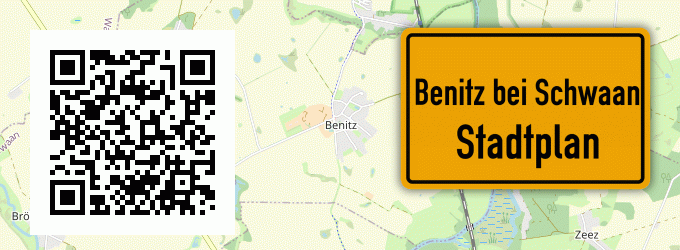 Stadtplan Benitz bei Schwaan