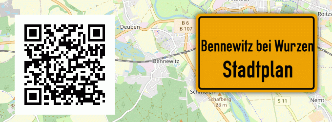 Stadtplan Bennewitz bei Wurzen