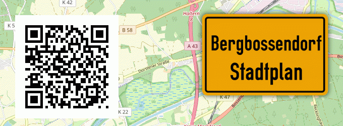 Stadtplan Bergbossendorf, Westfalen