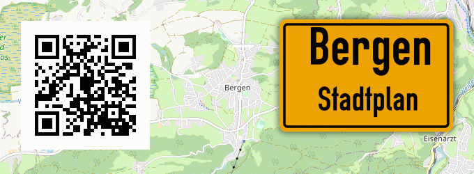 Stadtplan Bergen, Kreis Kempten, Allgäu