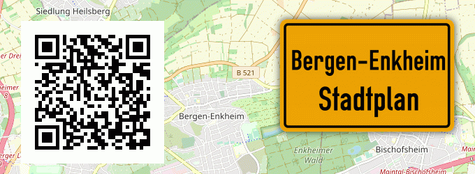 Stadtplan Bergen-Enkheim, Hessen