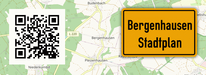 Stadtplan Bergenhausen, Hunsrück