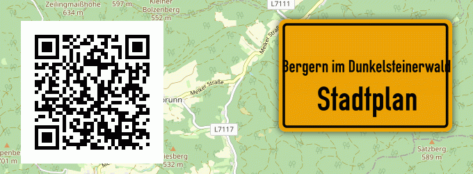 Stadtplan Bergern im Dunkelsteinerwald