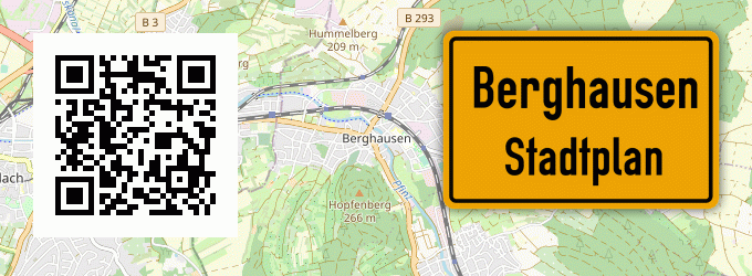 Stadtplan Berghausen, Kreis Wetzlar