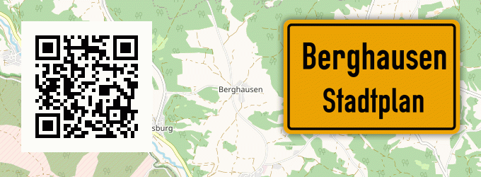 Stadtplan Berghausen, Kreis Wittgenstein