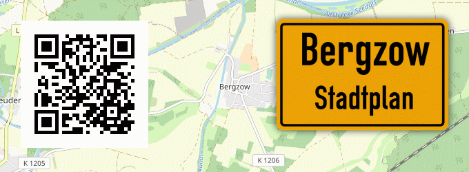 Stadtplan Bergzow