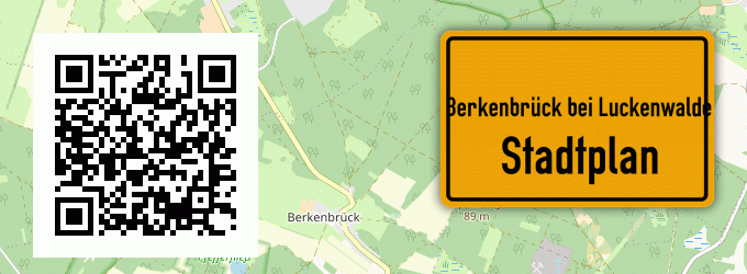 Stadtplan Berkenbrück bei Luckenwalde