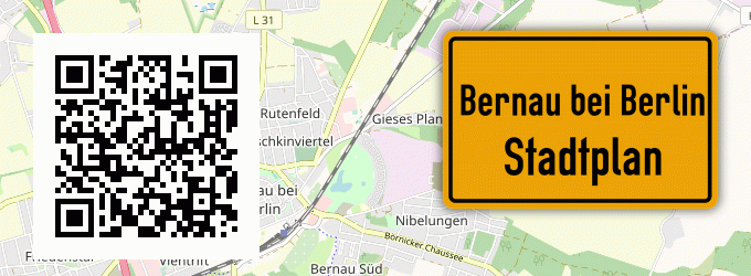 Stadtplan Bernau bei Berlin