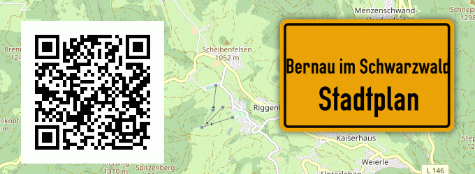 Stadtplan Bernau im Schwarzwald
