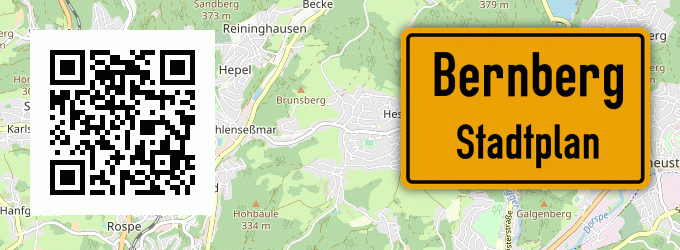 Stadtplan Bernberg