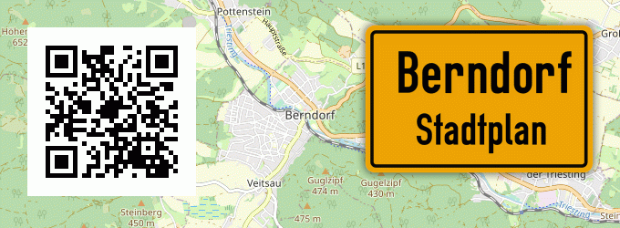 Stadtplan Berndorf, Bayern