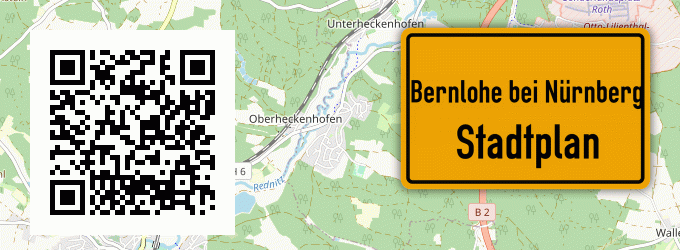 Stadtplan Bernlohe bei Nürnberg