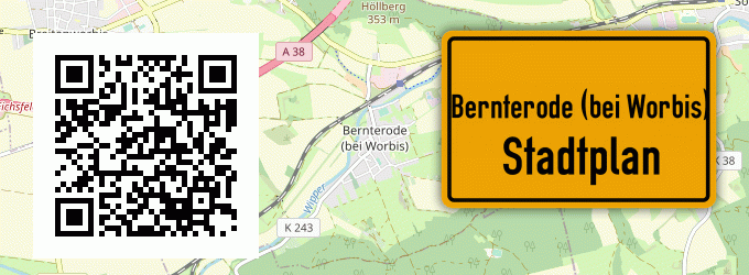 Stadtplan Bernterode (bei Worbis)