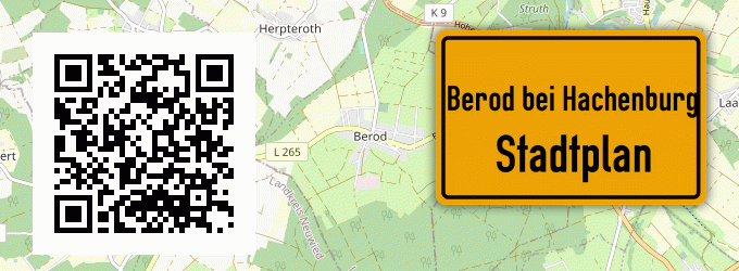 Stadtplan Berod bei Hachenburg