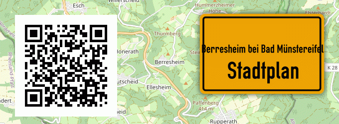 Stadtplan Berresheim bei Bad Münstereifel