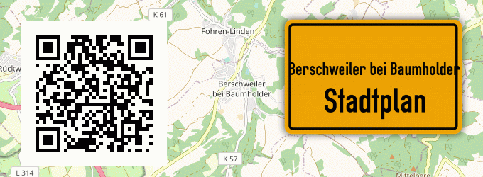 Stadtplan Berschweiler bei Baumholder