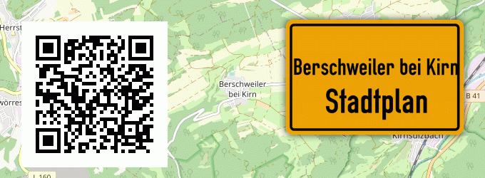 Stadtplan Berschweiler bei Kirn