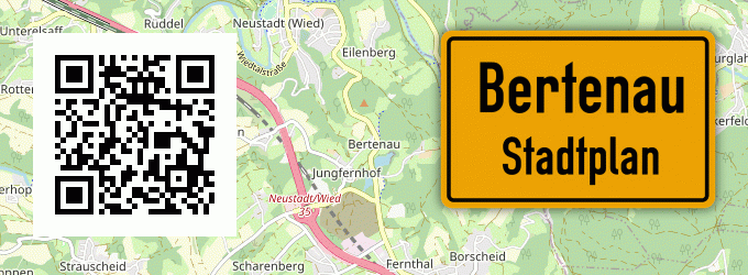 Stadtplan Bertenau, Wied