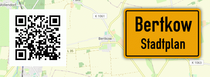 Stadtplan Bertkow