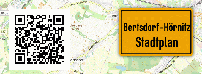 Stadtplan Bertsdorf-Hörnitz