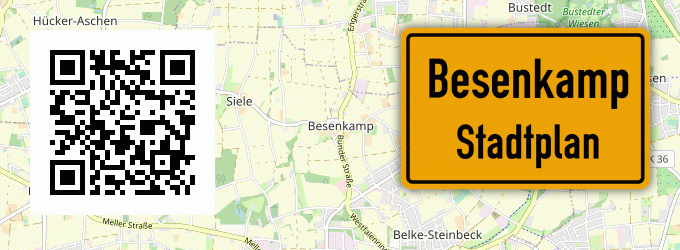 Stadtplan Besenkamp, Kreis Herford