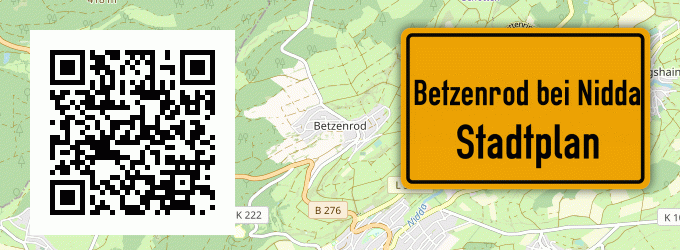 Stadtplan Betzenrod bei Nidda