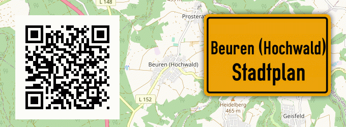 Stadtplan Beuren (Hochwald)