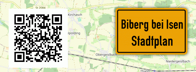 Stadtplan Biberg bei Isen