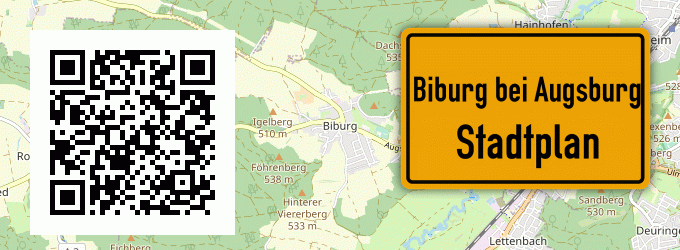 Stadtplan Biburg bei Augsburg