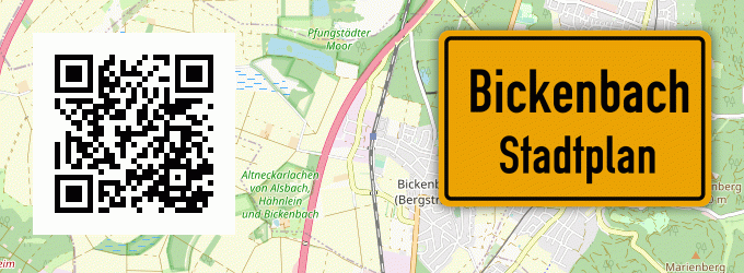 Stadtplan Bickenbach, Hunsrück