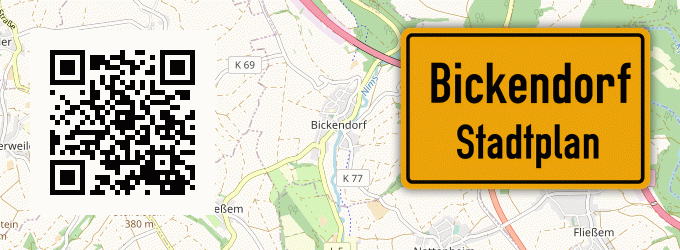 Stadtplan Bickendorf, Eifel