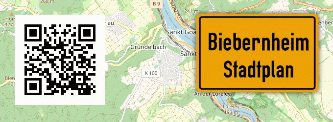 Stadtplan Biebernheim