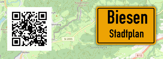 Stadtplan Biesen, Allgäu