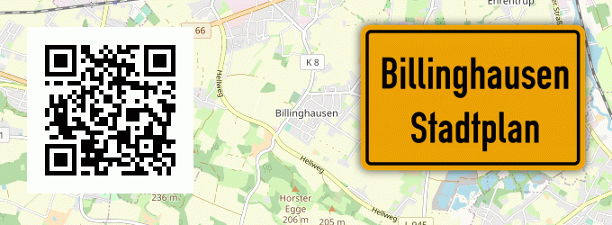 Stadtplan Billinghausen, Lippe