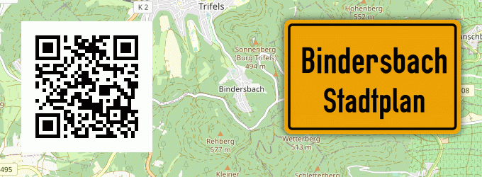 Stadtplan Bindersbach