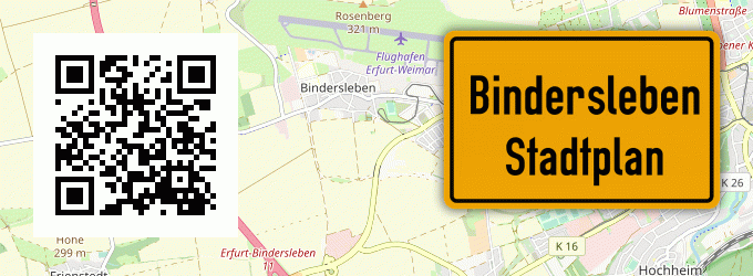 Stadtplan Bindersleben