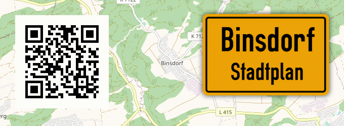 Stadtplan Binsdorf